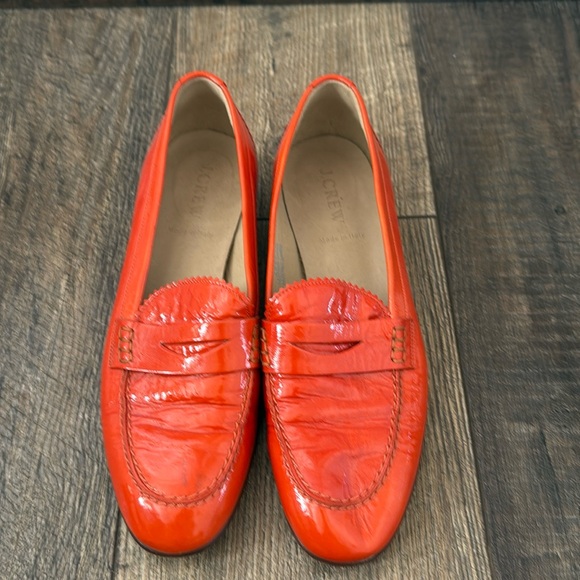 Women’s J Crew Size 7 Patent Leather Loafers - Picture 1 of 5